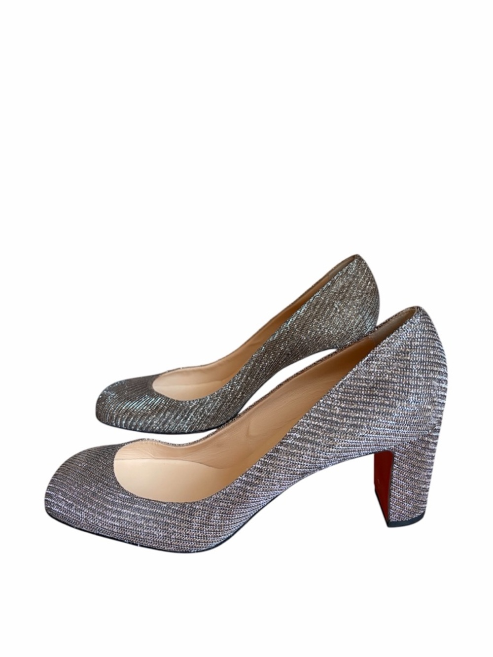 Christian Louboutin Cadrilla Glitter chain heels RETAIL 995 - Picture 5 of 9
